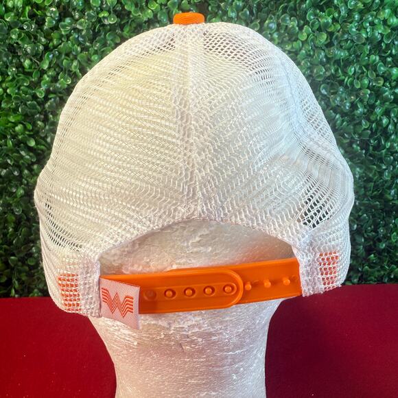 Texas Whataburger Great Taste Trucker Adult Cap Hat Rare Orange White - Picture 5 of 8